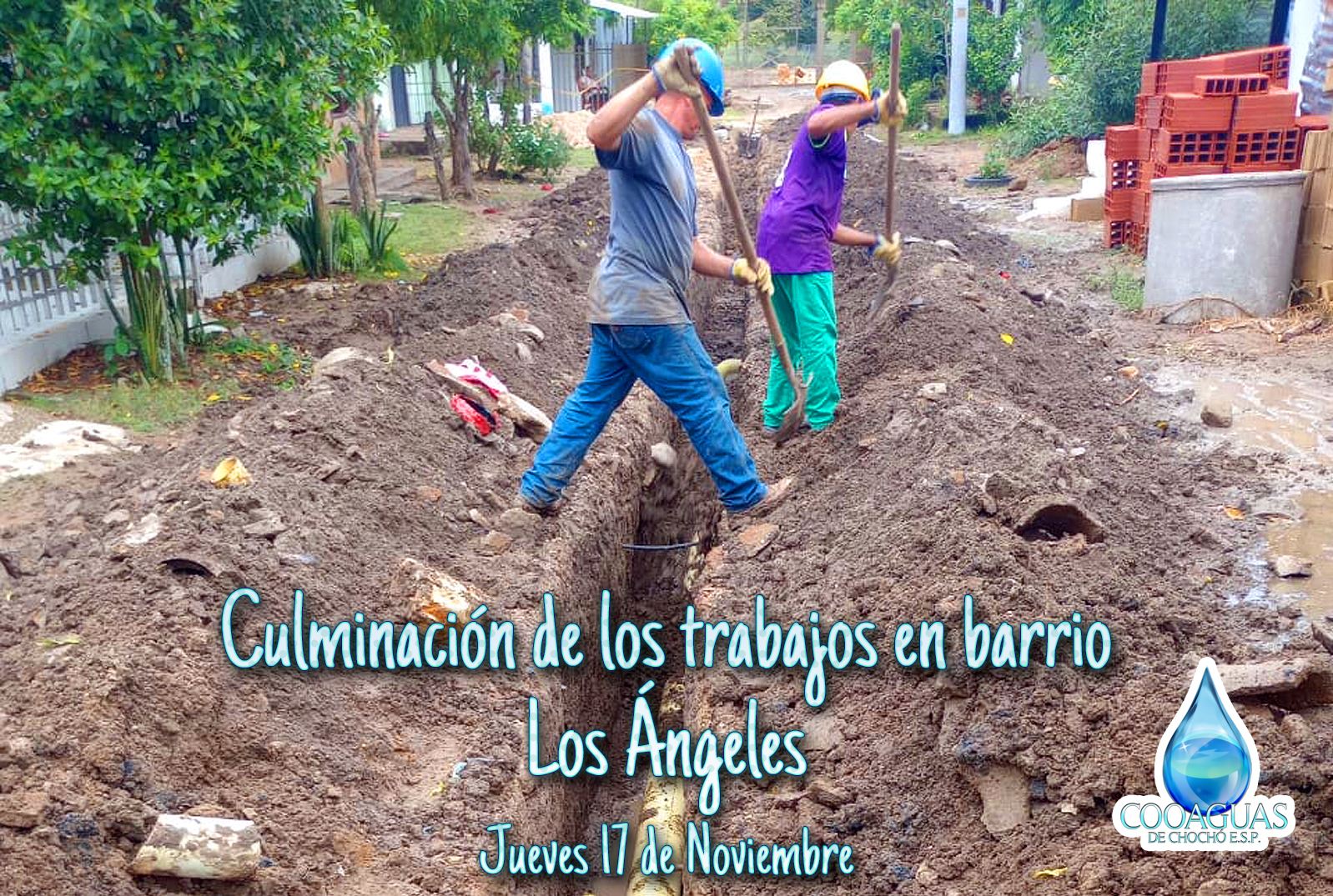 Arreglos de las redes de Alcantarillado y Domiciliarias en el barrio Los Ángeles, Noviembre 2022