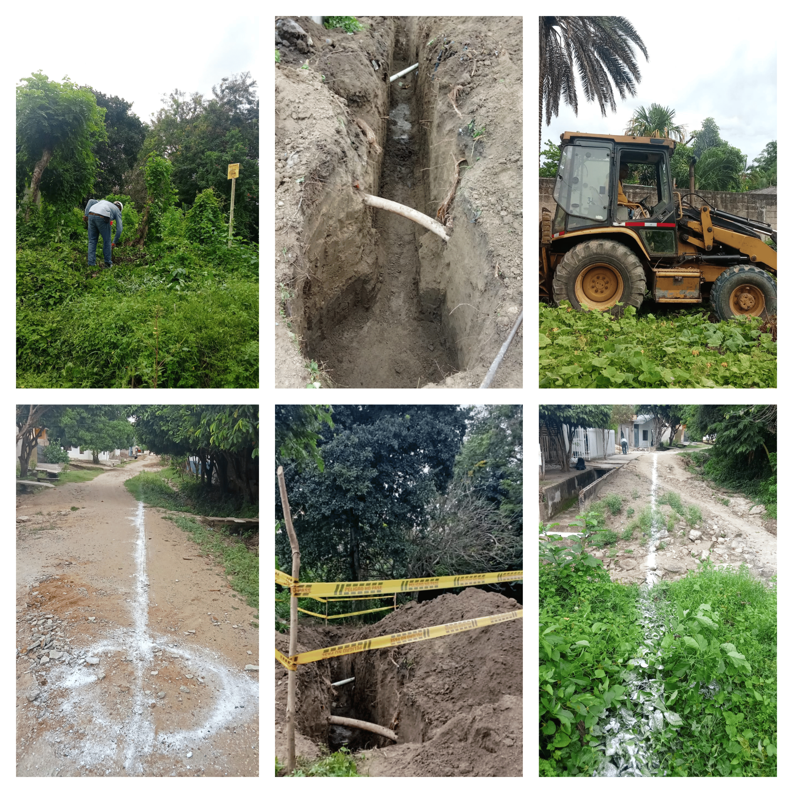 Inicio de Obras de Alcantarillado: Sector El Palmar Inicio de Obras de Alcantarillado: Sector El Palmar