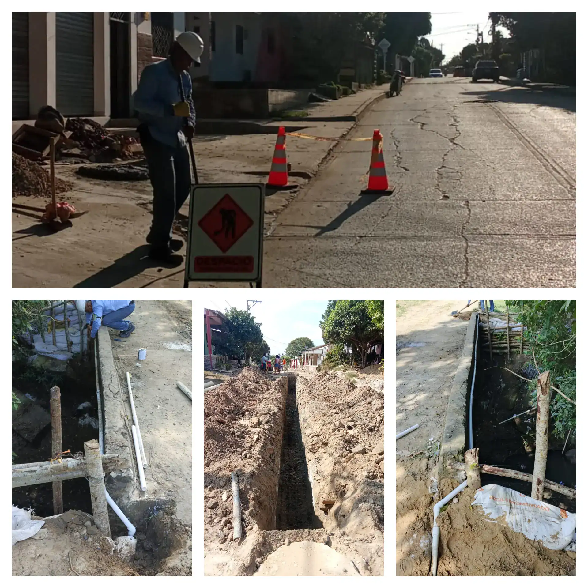 Avances en Excavación y Optimización de Redes: Calle El Pozo y Villa Anghy Avances en Excavación y Optimización de Redes: Calle El Pozo y Villa Anghy