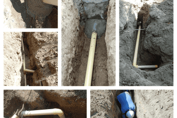 Tubería de agua en proceso de instalación en la comunidad Cooaguas de Chochó A.P.C.