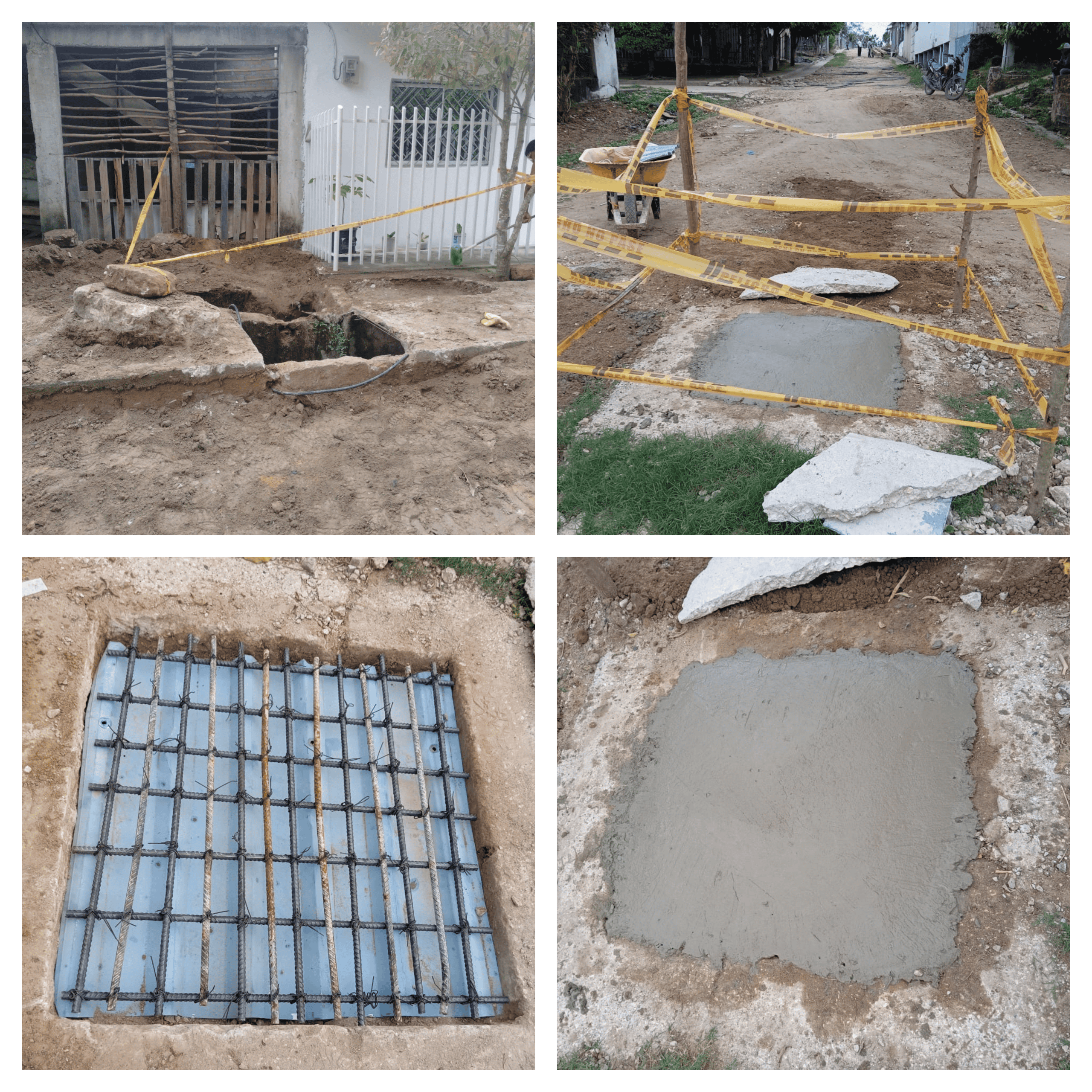 Construcción y Aseguramiento de Tapas de Registro en el Barrio Laureles Construcción y Aseguramiento de Tapas de Registro en el Barrio Laureles